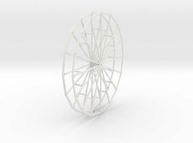 Eagle 16 Wheel in White Natural Versatile Plastic