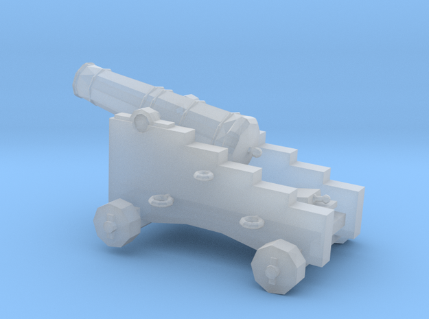 1/96 Scale 6 Pounder Naval Gun in Smooth Fine Detail Plastic