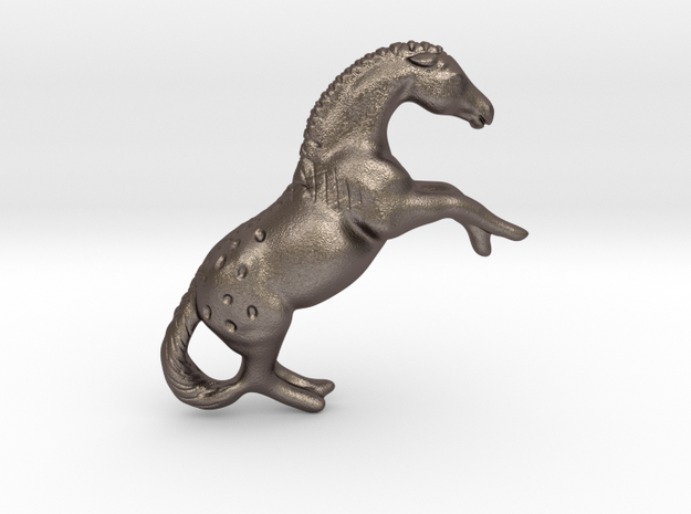 Tiny cave pony "Vogelherd" in Polished Bronzed-Silver Steel