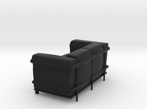 Le-Corbu-Sofa-02 in Black Natural Versatile Plastic