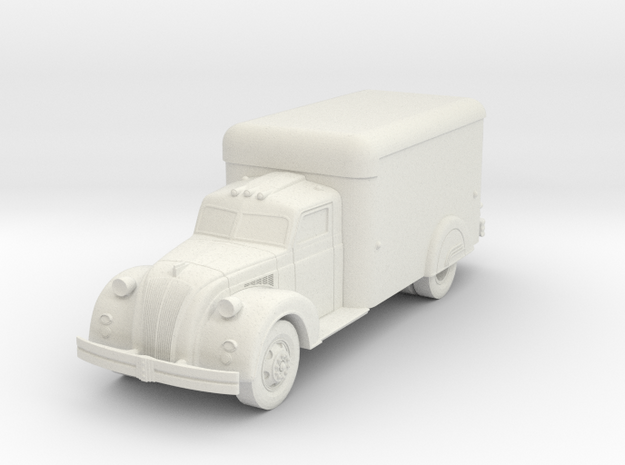 1938 Dodge Airflow Box Truck in White Natural Versatile Plastic