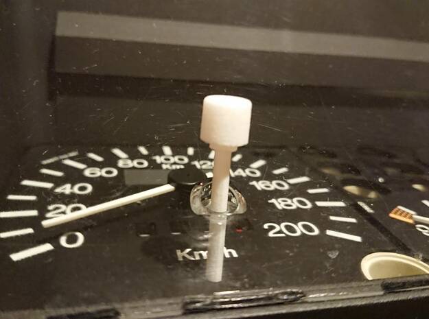 Lancia Delta Trip counter reset pin in White Processed Versatile Plastic