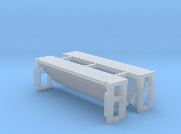 Folded Bed Lift Gate UP Position 1-87 HO Scale in Smooth Fine Detail Plastic