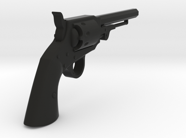 Ned Kelly Gang Colt 1851 Revolver 1:18 Scale in Black Natural Versatile Plastic