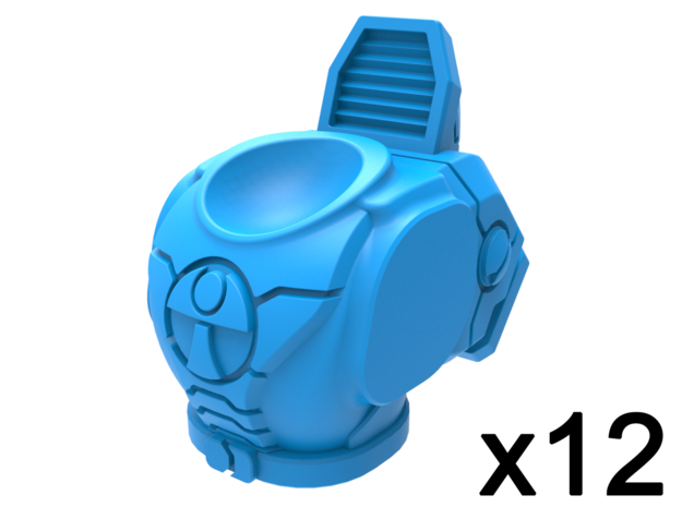 Infantry Torsos - Renegade Explorer Traitor x12 in Smooth Fine Detail Plastic