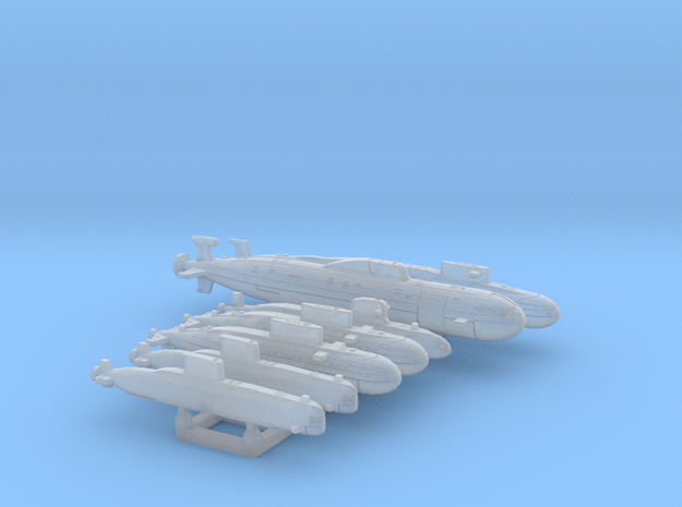INDIAN NAVY SUBS variety set FH - 2400 in Smooth Fine Detail Plastic