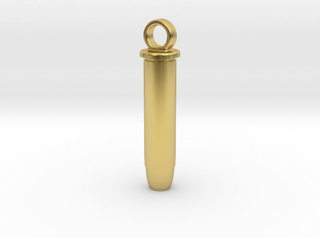 PRHI 357 Keychain in Polished Brass