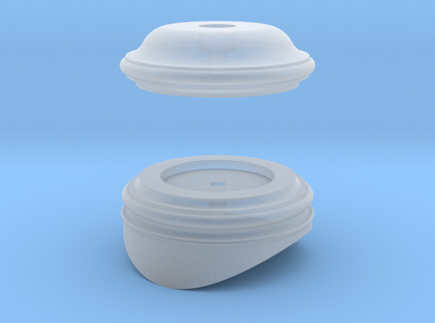 Early Baldwin Fluted Dome Top and Base in Smooth Fine Detail Plastic: 1:20
