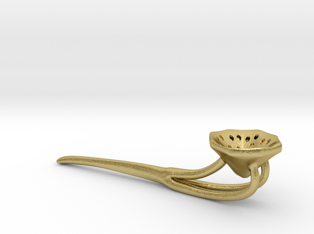 Tripple Flow Pipe in Natural Brass
