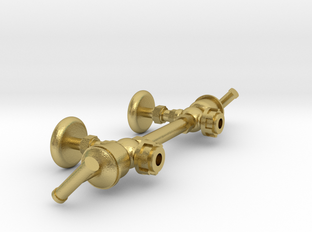 Lubricators, Old Fashioned in Natural Brass: 1:20