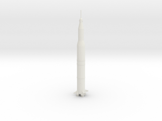 1/350 NASA Saturn 5 Rocket in White Natural Versatile Plastic