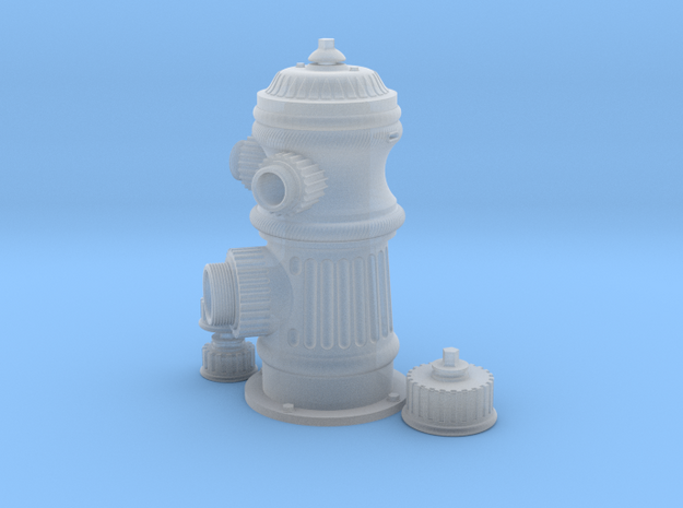 Fire Hydrant F Scale in Smooth Fine Detail Plastic