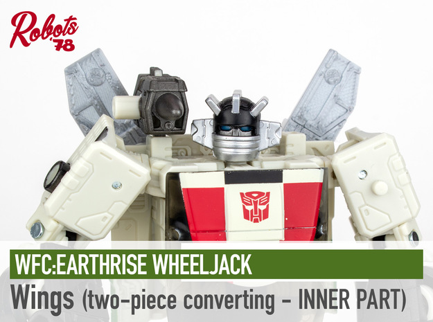 [Converting 2PC] ER Wheeljack Wings - Inner in Smooth Fine Detail Plastic
