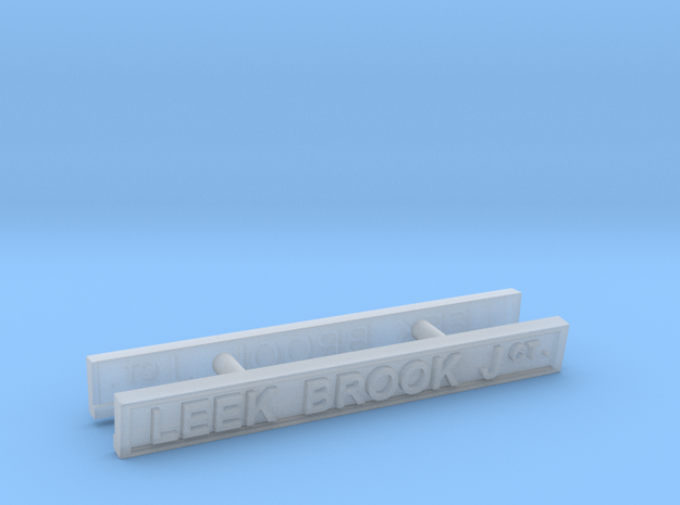 LB41X Leek Brook Junction nameboards in Smooth Fine Detail Plastic