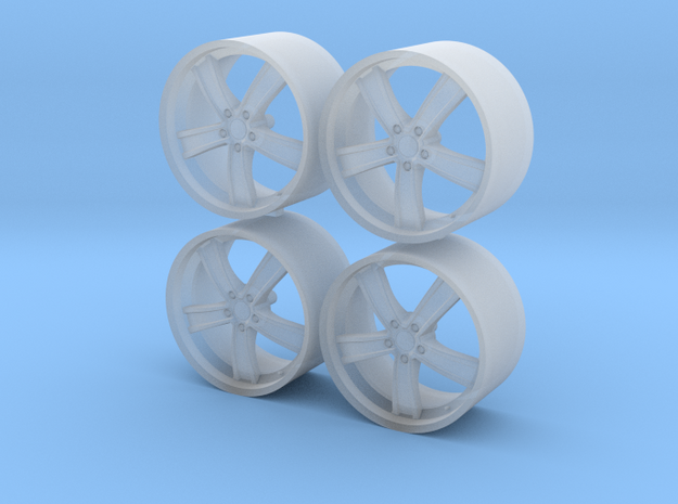 1/24 - 20'' MAK Chrono - model car wheels (male) in Smoothest Fine Detail Plastic