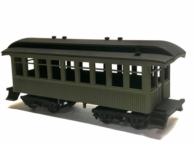 Sierra Railway coach 6 (Ho Scale) in Smooth Fine Detail Plastic