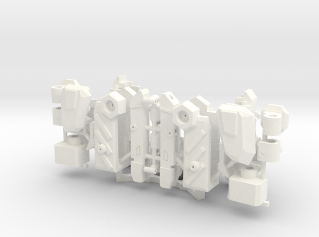 Workroid Arms in White Processed Versatile Plastic