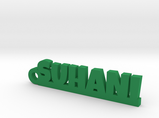 SUHANI_keychain_Lucky in Green Processed Versatile Plastic
