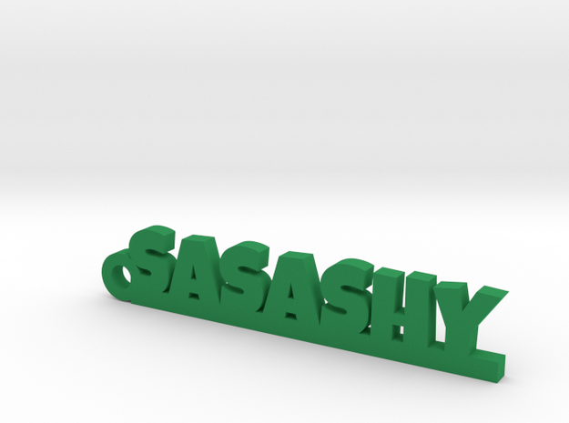 SASASHY_keychain_Lucky in Green Processed Versatile Plastic