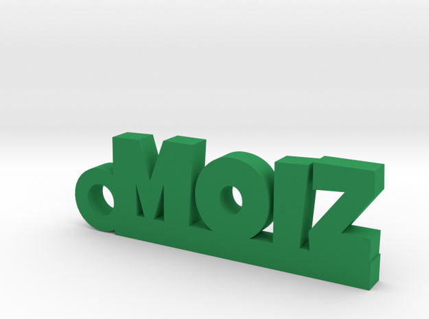 MOIZ_keychain_Lucky in Green Processed Versatile Plastic