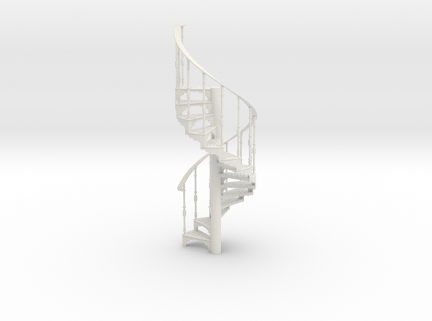 S-12-spiral-stairs-market-1b in White Natural Versatile Plastic