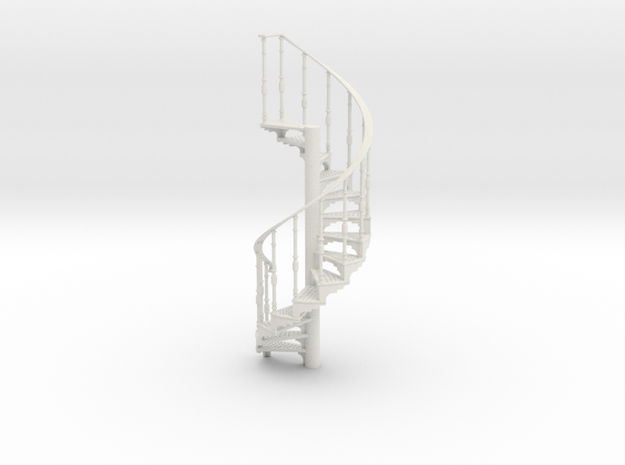 s-19-spiral-stairs-market-lh-2a in White Natural Versatile Plastic