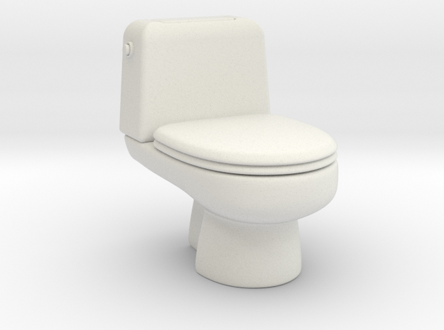 toilet 1/43 in White Natural Versatile Plastic