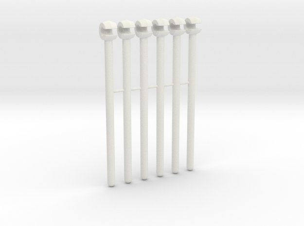 Mammoth handrail struts v1 in White Natural Versatile Plastic