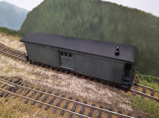 On30 Flat Coach Roof in Black Natural Versatile Plastic