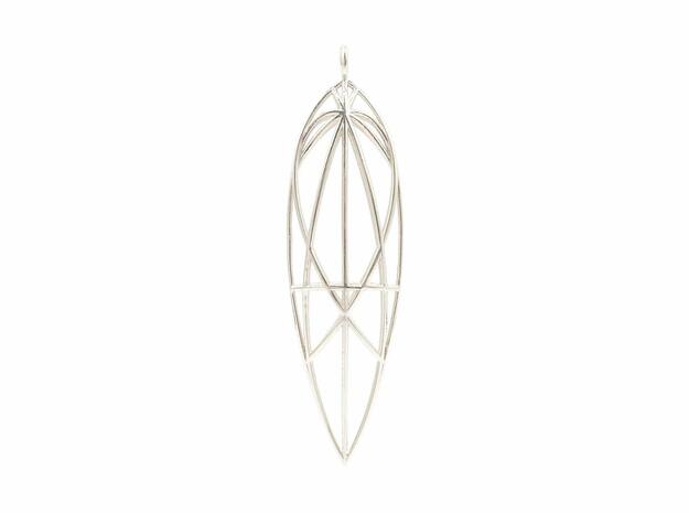 Mary Magdalene Pendant in Polished Silver