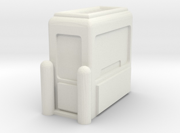 Toll Booth 1/76 in White Natural Versatile Plastic