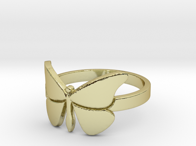 Butterfly (large) Ring Size 8 in 18k Gold