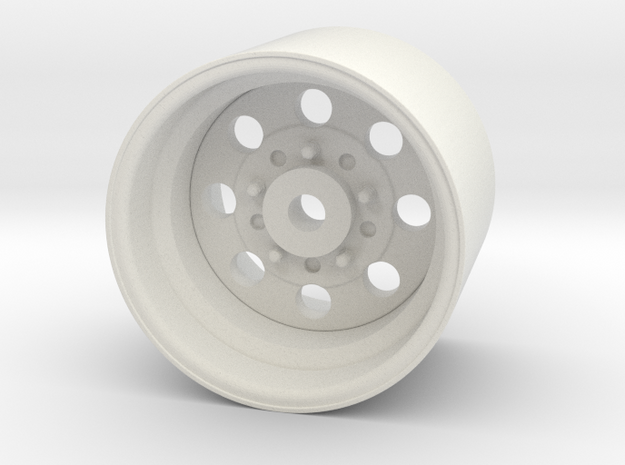 Rear Drag Wheel for AMC Gremlin in White Natural Versatile Plastic