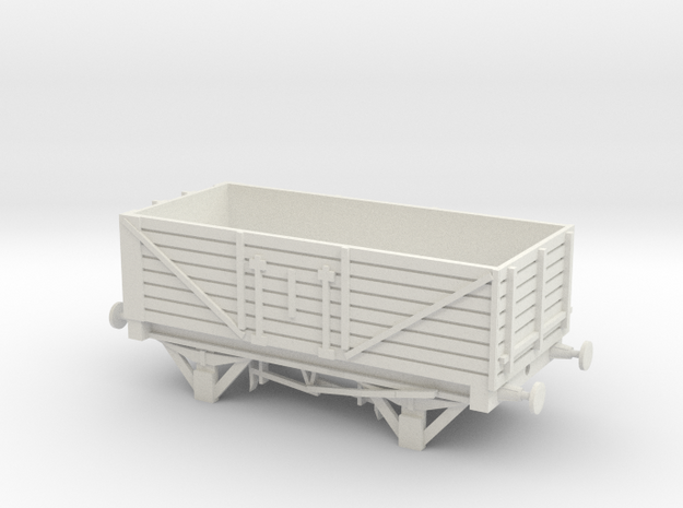 7 Plank Wagon in White Natural Versatile Plastic