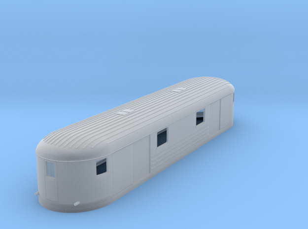 0-120fs-finnish-vr-dm7-railcar-goods-trailer in Smooth Fine Detail Plastic