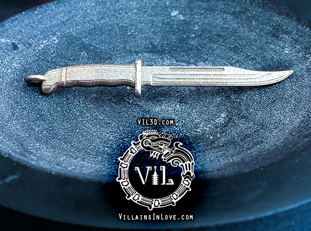 Scream BUCK 120 Pendant ⛧ VIL ⛧ in Polished Bronzed-Silver Steel
