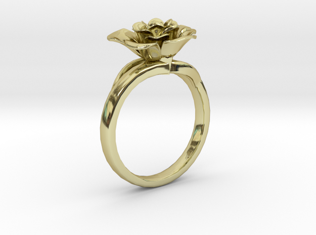 Flower Ring 54 (Contact to Add Stones) in 18K Yellow Gold