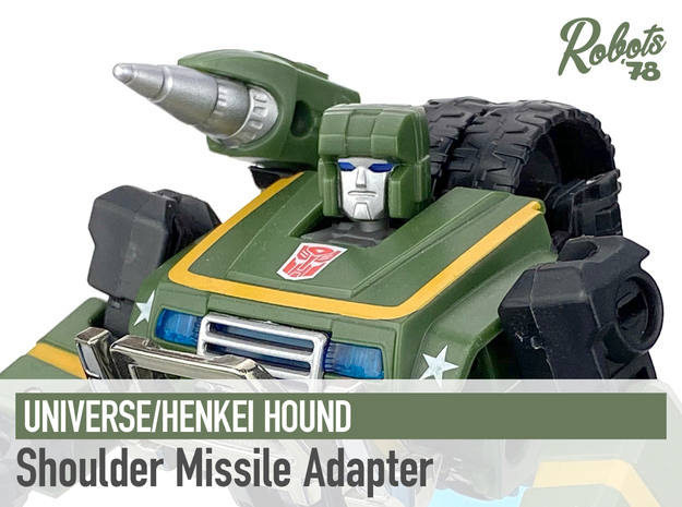 Hound Shoulder Missile Adapter in White Natural Versatile Plastic