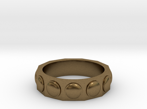 Dalek Ring in Natural Bronze: 6 / 51.5