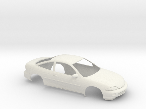 1/25 1998 Chevrolet Cavalier Coupe Shell in White Natural Versatile Plastic