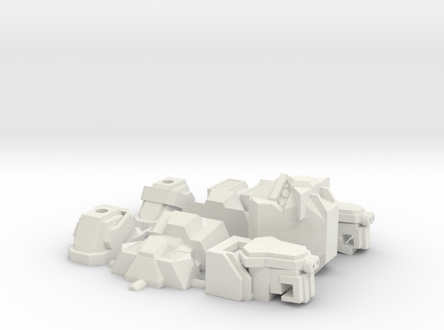 Runner Gundam SD kit XD-80 gunpla in White Natural Versatile Plastic