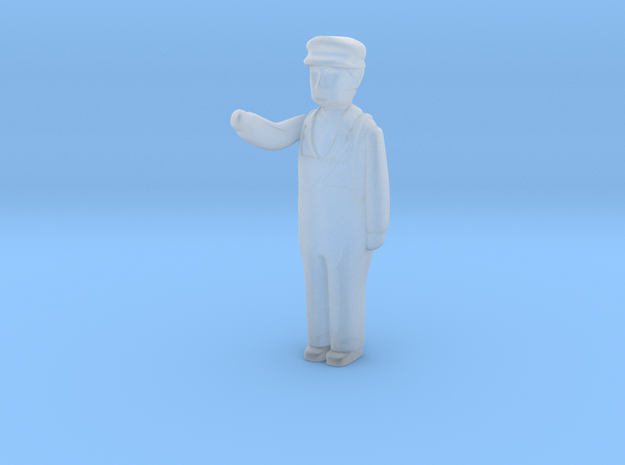 Capsule Worker bent right arm 2 in Smooth Fine Detail Plastic