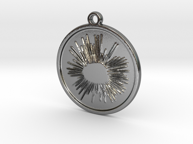 Sea urchin in Polished Silver