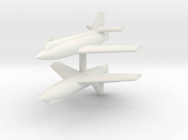 1/285 Bell X-2 (x2) in White Natural Versatile Plastic