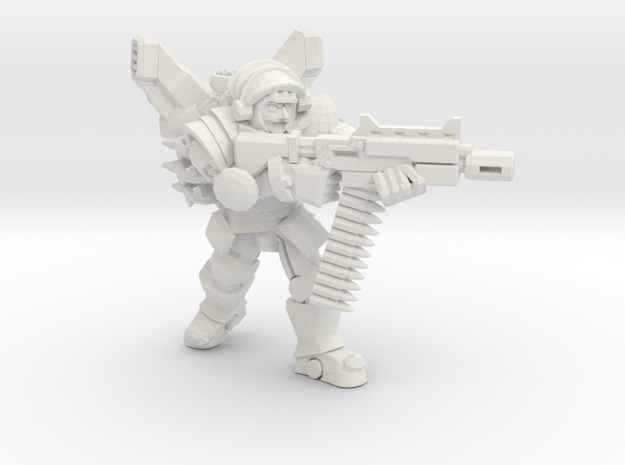 Astroknight Soldier in White Natural Versatile Plastic