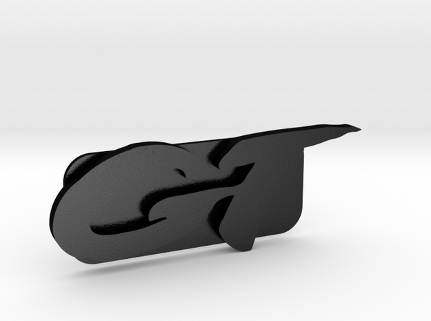 Jimmy GT Glove-box Emblem in Matte Black Steel