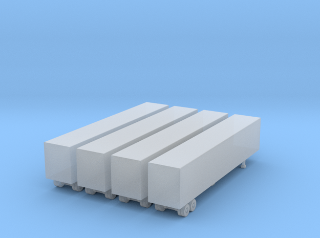 48 foot Box Trailer - 1:500scale in Smooth Fine Detail Plastic