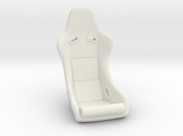 GRS300 Racing Seat for RC Car or Truck in White Natural Versatile Plastic
