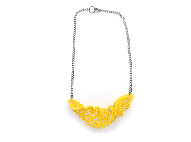 Arithmetic Necklace in Yellow Processed Versatile Plastic