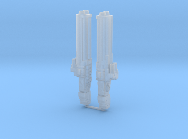 Particle Accelerator Cannons in Smooth Fine Detail Plastic
